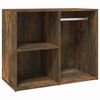 vidaXL Mueble vestidor madera contrachapada roble ahumado 80x40x65 cm