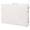 vidaXL Camilla de masaje plegable 3 zonas 10 cm grosor blanca