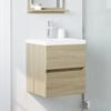 vidaXL Armario de lavabo madera ingenier&iacute;a roble Sonoma 41x38,5x45 cm