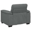 vidaXL Sillón Sofá Tela Gris Oscuro 60 cm