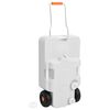 vidaXL Dep&oacute;sito de agua con ruedas para camping gris 30 L
