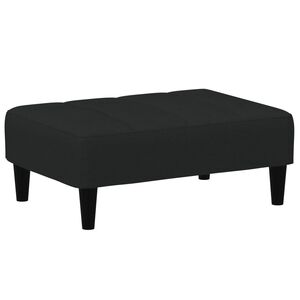 vidaXL Reposapi&eacute;s de terciopelo negro 77x55x31 cm