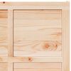 vidaXL Puerta Corrediza Marrón 90 x 2,5 x 208 cm Madera de pino macizo