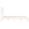 vidaXL Estructura de cama sin colch&oacute;n madera de pino blanca 140x190 cm
