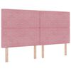 vidaXL Cama tipo Box Spring con colch&oacute;n Rosa 200 x 180 cm Terciopelo