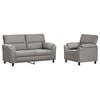 vidaXL Juego de Sof&aacute; 2 pcs Gris Claro Terciopelo