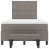 vidaXL Cama tipo Box Spring con colch&oacute;n Taup&eacute; 120 x 190 cm tela