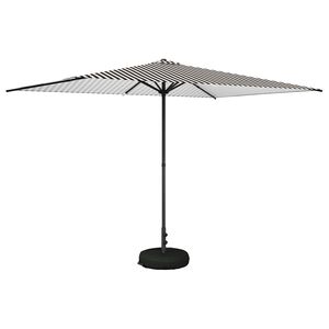 vidaXL Paraguas de Jard&iacute;n con Base 200 x 300 cm Poli&eacute;ster Rectangular