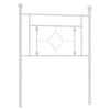 vidaXL Cabecero de repuesto de metal blanco 75 cm