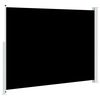 vidaXL Toldo lateral retr&aacute;ctil para patio negro 220x300 cm