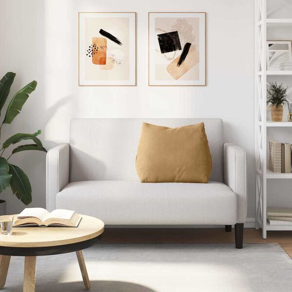 vidaXL Cojín de Espalda Marrón 60 x 20 x 50 cm Tela de pana