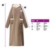 vidaXL Sudadera manta Camel l Forro Polar y Franela