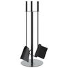 vidaXL Juego de herramientas para chimenea de 4 piezas, 22 x 59 cm, acero