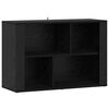 vidaXL Vitrina Roble Negro 80 x 30 x 53 cm Madera contrachapada