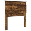 vidaXL Cabecero con cabecera Roble ahumado 75 cm Madera contrachapada