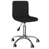 vidaXL Sillas de comedor giratorias 2 uds terciopelo negro