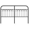 vidaXL Cabecero de repuesto de metal negro 160 cm