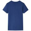 Camiseta infantil azul oscuro 128