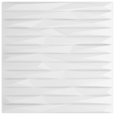 vidaXL Paneles de pared 12 uds XPS piedra blanco 50x50 cm 3 m²