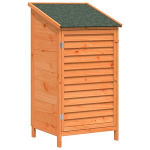 vidaXL Cobertizo de Jard&iacute;n con techo Marr&oacute;n 59 x 56 x 113,5 cm