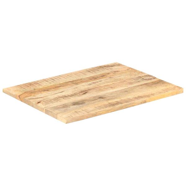 vidaXL Superficie de mesa madera maciza de mango 25-27 mm 90x70 cm