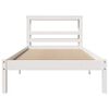 vidaXL Estructura de cama sin colch&oacute;n madera de pino blanca 90x200 cm