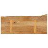 vidaXL Tablero de mesa borde natural madera maciza mango 90x20x3,8 cm