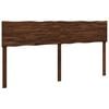 vidaXL Cabecero de borde natural ROSTOCK Marr&oacute;n Oscuro 180 cm