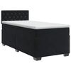 vidaXL Cama box spring con colch&oacute;n Negro 80 x 200 cm Terciopelo