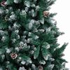 vidaXL Árbol de Navidad artificial Verde 210 cm PVC y Acero y Plástico