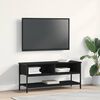vidaXL Conjunto de mueble de TV Roble Negro 100 x 35 x 45 cm