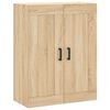 vidaXL Aparador alto madera contrachapada color roble 69,5x34x180 cm
