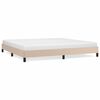 vidaXL Estructura cama sin colch&oacute;n cuero sint&eacute;tico capuchino 200x200cm