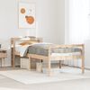 vidaXL Cama personas mayores con cabecero madera maciza pino 90x190 cm