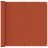 vidaXL Toldo para balc&oacute;n HDPE naranja 90x600 cm