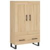 vidaXL Aparador alto madera de ingenier&iacute;a roble Sonoma 69,5x31x115 cm
