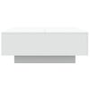 vidaXL Mesa de centro con luces LED blanco 80x80x31 cm
