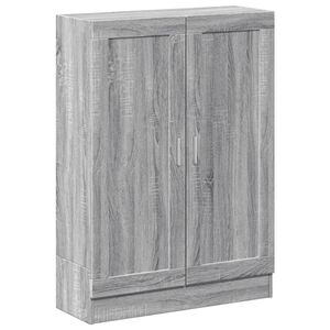 vidaXL Armario de madera de ingenier&iacute;a gris sonoma 82,5x30,5x115 cm