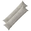 vidaXL Funda de almohada 2 pcs HEERLEN Gris Claro 40 x 145 cm