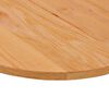 vidaXL Tablero de mesa ovalado madera maciza de roble 120x60x2 cm