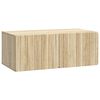 vidaXL Mueble de TV de pared 78,5 x 41 x 30 cm Roble Sonoma