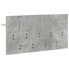 vidaXL Perchero de pared con estante Gris Concreto 80 x 40 x 12 cm