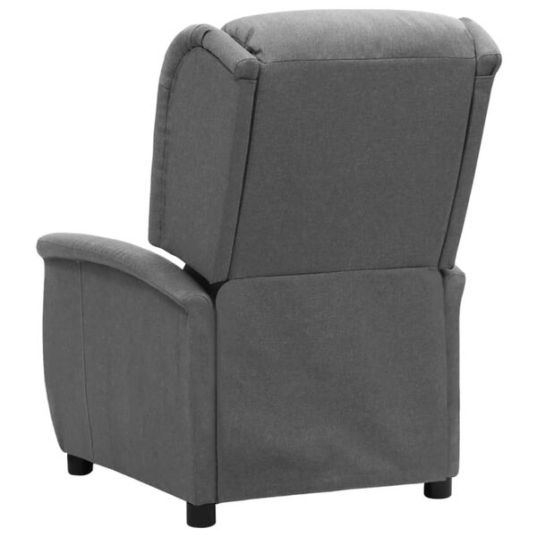 vidaXL Sill&oacute;n reclinable de tela gris claro