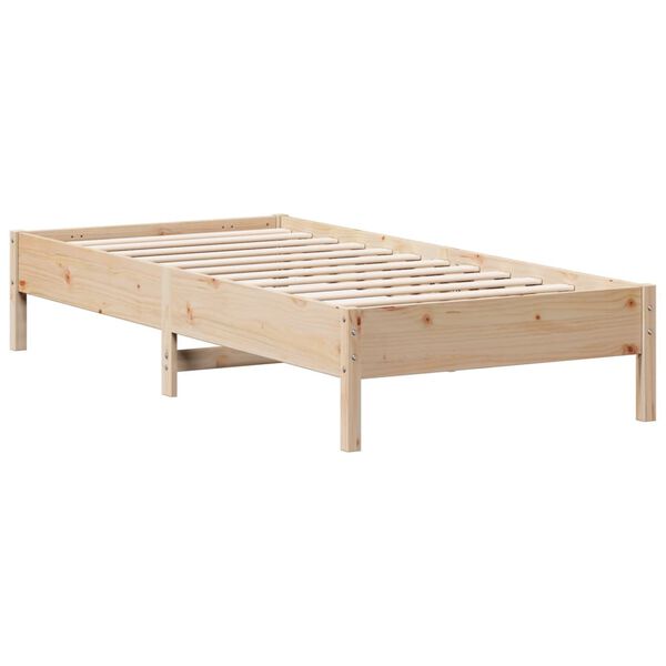 vidaXL Estructura de cama sin colch&oacute;n madera maciza de pino 90x200 cm