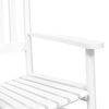 vidaXL Sillas mecedoras 2 uds mesa plegable madera maciza álamo blanco