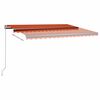 vidaXL Toldo de pie autom&aacute;tico naranja y marr&oacute;n 400x350 cm