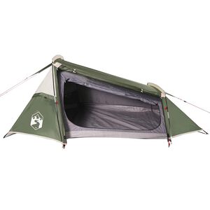 vidaXL Tienda de campa&ntilde;a t&uacute;nel para 2 personas impermeable verde