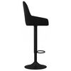 vidaXL Taburetes de cocina 2 unidades terciopelo negro