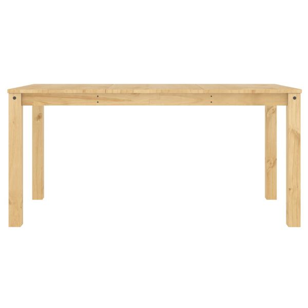 vidaXL Mesa de comedor Panama madera maciza de pino 160x80x75 cm