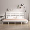 vidaXL Estructura de cama sin colch&oacute;n madera de pino blanca 140x190 cm